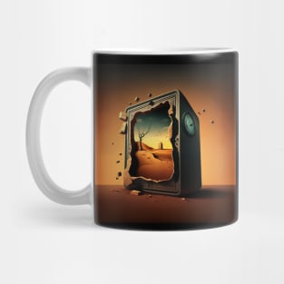 The Persistence of Memory by Salvador Dali illustration Mug